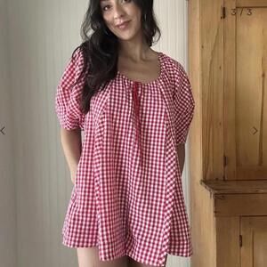 Brand new!!! Claire gingham romper